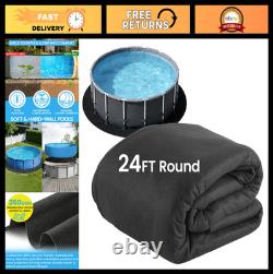 24ft Round Above Ground Pool Liner Pad Geotextile Underlayment, Puncture & Wee