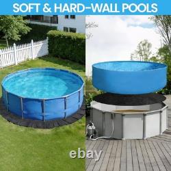 24ft Round Above Ground Pool Liner Pad Geotextile Underlayment, Puncture & Wee