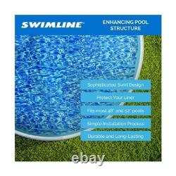 24ft Round Above Ground Pool Liner Standard Gauge Swirl Bottom Blue