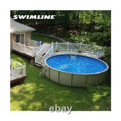 24ft Round Above Ground Pool Liner Standard Gauge Swirl Bottom Blue