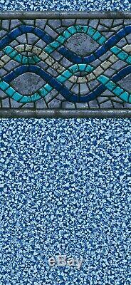 24ft Round Liberty 25yr 52 Inch Uni-Bead Above Ground Pool Liner withMosaic patte
