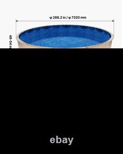 24ft Round Pool Liner Overlap Above Ground, 52 Wall, Premium Vinyl