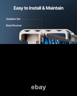 24ft Round Pool Liner UniBead 52in Wall Above Ground Steel Pool Boulder Swirl