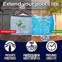 27-Foot Pool Liner Pad For Above Ground Pools Under Pool Padding Above Ground