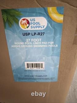 27-Foot Round Heavy Duty Pool Liner Pad for Above Ground Swimming Pools, Protect