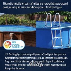 27-Foot Round Heavy Duty Pool Liner Pad for Above Ground Swimming Pools, Protect