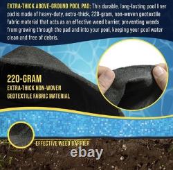 27-Foot Round Heavy Duty Pool Liner Pad for Above Ground Swimming Pools, Protect