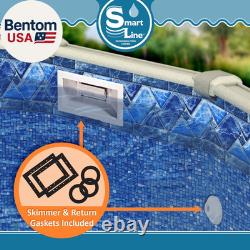 27 Ft round Swimming Pool Liner Stone Harbor Unibead Style 52 Inch Wall He