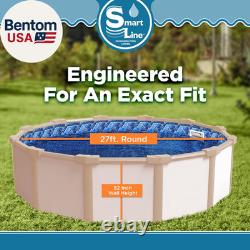 27 Ft round Swimming Pool Liner Stone Harbor Unibead Style 52 Inch Wall He