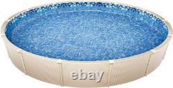 27-Ft round above Ground Pool Liner, Overlap Pool Liners, Standard Gauge Vinyl