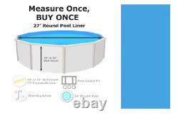 27' Round Overlap 72 Expandable Swimming Pool Liner Choose Gauge & Pattern