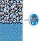 27' Round Pebbles Above Ground Overlap Swimming Pool Liner + Therm 1-DAY SHIP