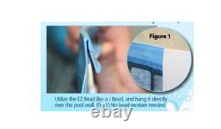 27' x 52 Round Pool Liner Blue Slate EZ Bead LA5RB2700BS2STX