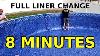 27ft Pool Liner Change Full Install Start To Finish In 8 Minutes