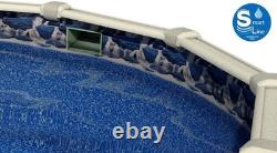 27ft Round Swimming Pool Liner, 25 Gauge Heavy Duty Vinyl Overlap Style