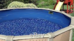 27x60 FT Round Overlap Swirl Expandable Above Ground Swimming Pool Liner-25 GA