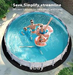 28 Ft Pool Liner Pad, Round Pool Liners for Above Ground Swimming Pools, Dura