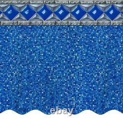 28' x 54 Round Unibead 25 Gauge Swimming Pool Liner Choose Pattern
