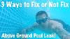 3 Ways To Fix Repair Patch Intex Above Ground Pool With Leak Filled Vlog