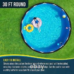 30-Foot Round Heavy Duty Pool Liner Pad for Above Ground Swimming Pools, Protect