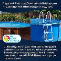 30-Foot Round Heavy Duty Pool Liner Pad for Above Ground Swimming Pools, Protect