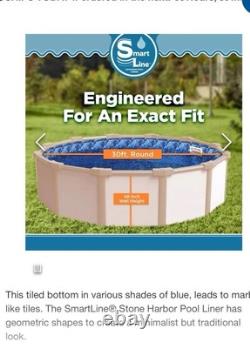 30' x 48 Round Unibead 25 Gauge Swimming Pool Liner (Choose Pattern)