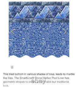 30' x 48 Round Unibead 25 Gauge Swimming Pool Liner (Choose Pattern)