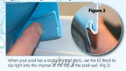 30' x 52 Round Pool Liner Blue Slate EZ Bead LA5RB3000BS2STX