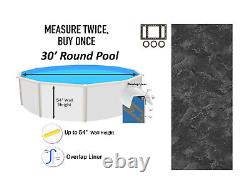 30' x 54 Round Overlap Above Ground Swimming Pool Liner (Choose Pattern)