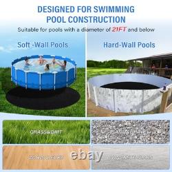 300G/M² Thicker Pool Liner Pad, Seamless Above Ground Pool Liner, Pre-Cut 21FT