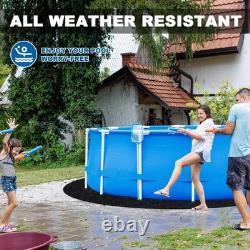 300G/M² Thicker Pool Liner Pad for Above Ground Swimming 12' Round, Black