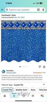 33'x 54 Round Above Ground Unibeaded Pool Liner
