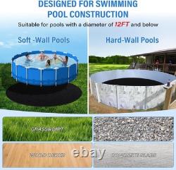 350G/M² Thicker 12FT Pool Liner Pad, Pre-Cut Heavy Duty round Pool Liner Pad, Sea