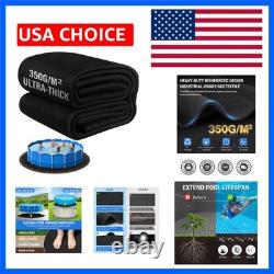 350G/M² Thicker 21FT Pool Liner Pad, Seamless Above Ground Pool Liner, Pre-Cut