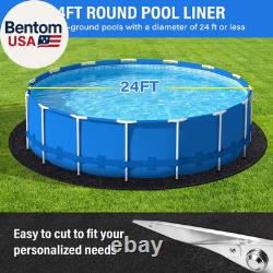 350G/M² Thicker 24FT Pool Liner Pad, Seamless above Ground Pool Liner, Thicker Du