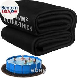 350G/M² Thicker 24FT Pool Liner Pad, Seamless above Ground Pool Liner, Thicker Du