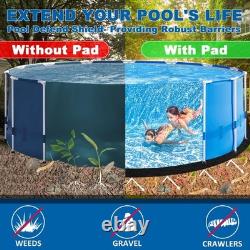 350G/M² Thicker Pool Liner Pad for Above Ground Swimming Pools, 24 Ft Round Un