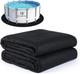350G/M&sup2; Thicker round Pool Liner Mat, above Ground Pool Pad, Prevents Weeds, Pun