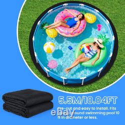 350G/M² Thicker round Pool Liner Mat, above Ground Pool Pad, Prevents Weeds, Pun