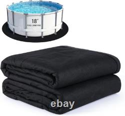 350G/M² Thicker round Pool Liner Mat, above Ground Pool Pad, Prevents Weeds, Pun