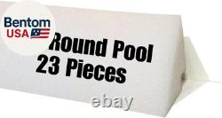46 23 PCS Peel and Stick Pool Cove for 27' round above Ground Pool Dense Clos