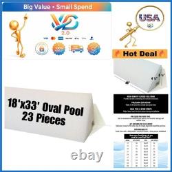 46 23 Pack Pool Cove Kit for 18'x33' Above Ground Pool Foam Peel and Stick