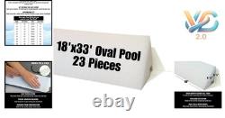 46 23 Pack Pool Cove Kit for 18'x33' Above Ground Pool Foam Peel and Stick