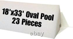 46 23 Pack Pool Cove Kit for 18'x33' Above Ground Pool Foam Peel and Stick