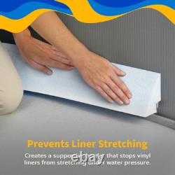 48-Inch Peel and Stick above Ground Pool Cove Foam, 19 Pack Liner Protection &