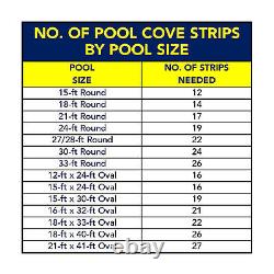 48-in Peel and Stick Above Ground Pool Cove Swimming Pools Liners Wall Foam 19PC