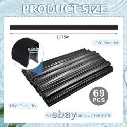 69PCS 15.75Inch Coping Strips for Overlap above Ground Pool Liners Plastic Liner