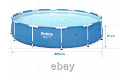 6in1 GARDEN SWIMMING POOL 366 cm 12FT Round Frame Above Ground Pool + PUMP SET