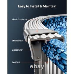 8-ft Round Above Ground Pool Liner, Overlap Pool Liners, Standard Gauge Vi