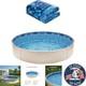 8ft Round Pool Liner Durable Vinyl, Cushioned Comfort for Easy Installation